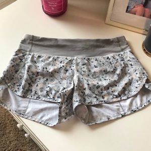 Lululemon 2.5 speed up shorts.